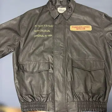 빈티지 가죽 자켓