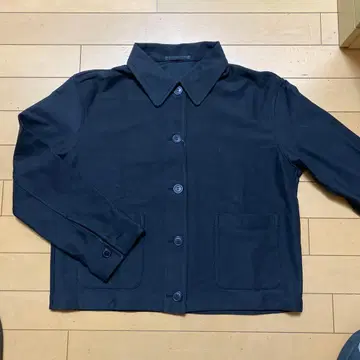 새상품 UNIQLO 유니클로 저지 릴랙스 자켓 블랙 S사이즈