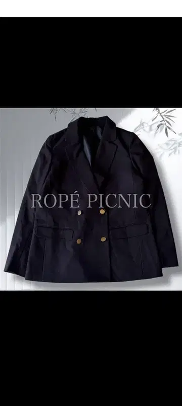 로페피크닉 더블 브레스트 네이비 골드 버튼 38 VERY