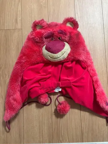 랏소 후드 부착 캡 빨간색