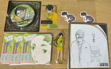 하이큐 사쿠사 키요오미 묶음 판매 색지 코스터 스티커 캔뱃지