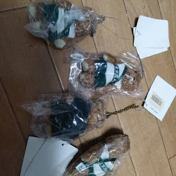 도쿄 농대 테디베어 스트랩 4체 세트 하코네 역전