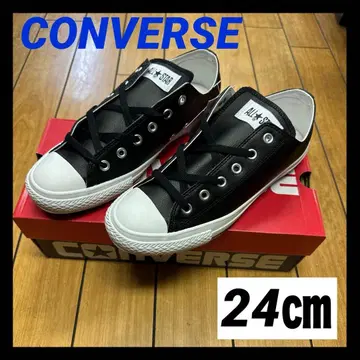 새상품 컨버스 올스타 신세틱 레더 하이 블랙