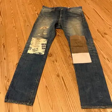 CHALLENGER 데미지 가공 데님 팬츠