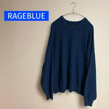 RAGEBLUE 네이비 크루넥 스웨터 L