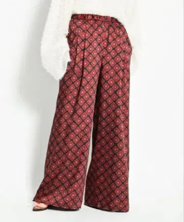 겨울 대세일 CITYSHOP 프린트 이지 팬츠 네이비