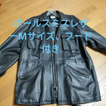 폴스미스 가죽 자켓 가죽 코트 M 블랙