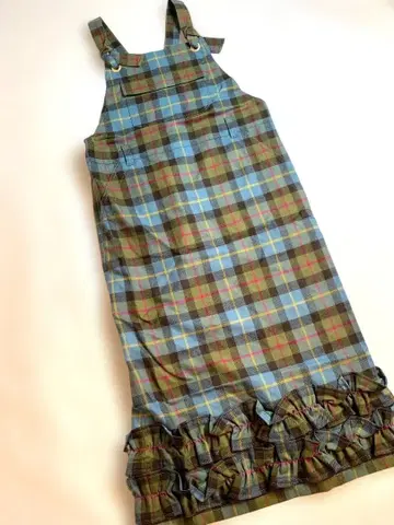 [ 제인 마플 ] 2024AW 타탄 체크 페인터 스커트 새상품