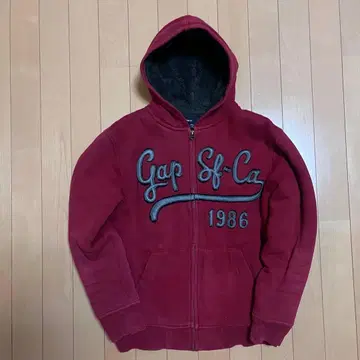 GAP 지퍼 후드티 크롭 기장