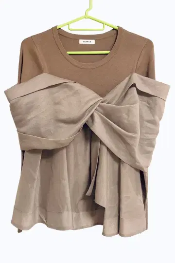 FRAY I.D 프레이 아이디 페플럼 리본 상의 루미네 한정판