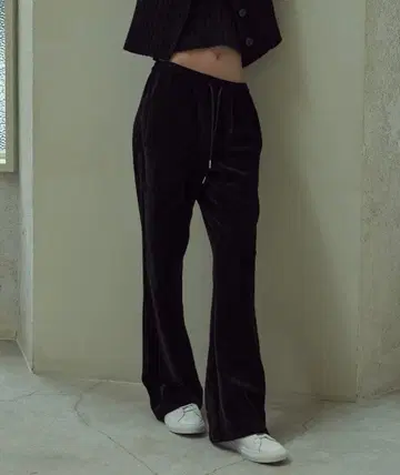 musinsa MOTT 벨루어 밴딩 부츠컷