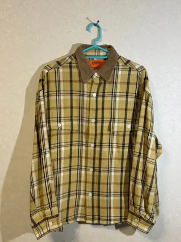 유니버셜 오버롤 베비넬 체크 셔츠 옴브레 체크 그레이