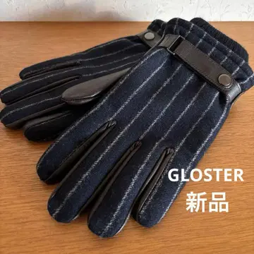 새상품 미사용 GLOSTER 남성용 장갑 트위드 콤비 그로브 양가죽 가죽
