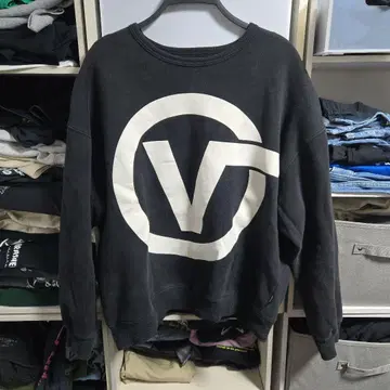 VANS 블랙 맨투맨 L 빈티지