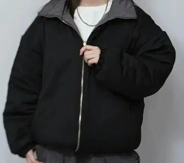 INTERFACTORY 시노 볼륨 리버서블 다운 자켓