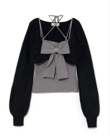 bubbles 리본 니트 앙상블