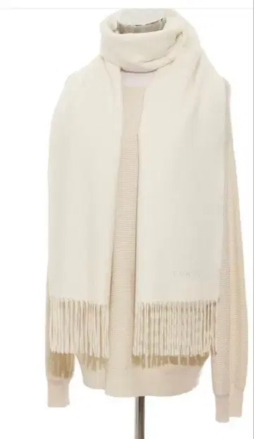 최종 가격 훌라 캐시미어 100% 대형 스톨 아이보리