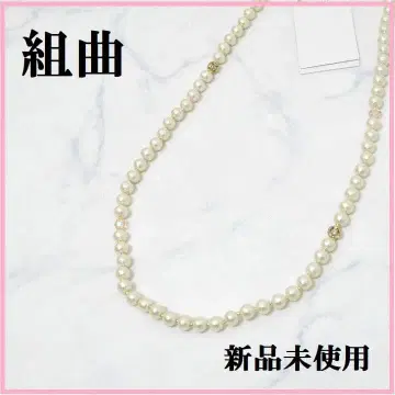 쿠미쿄쿠 (KUMIKYOKU) 의 코튼 펄 롱 목걸이