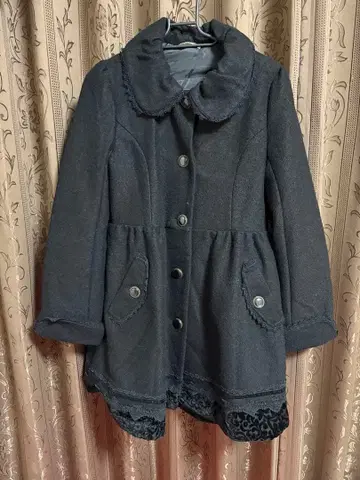 그레이 퍼 롱 코트