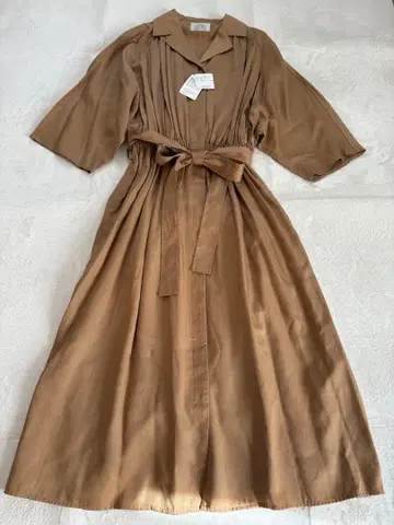 새상품 저널 스탠다드 리룸 롱 셔츠 원피스 베이지 브라운