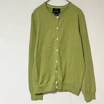 에디바우어 가디건 [ M ] 겉옷 블랙 택 코튼 혼방 얇은 소재