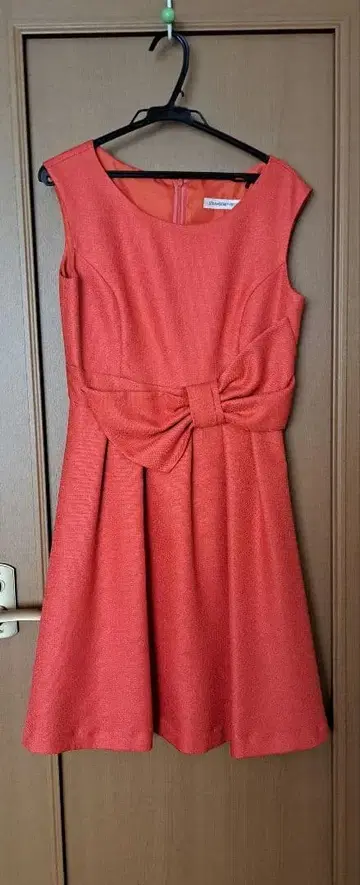 STRAWBERRY-FIELDS 오렌지 A라인 드레스