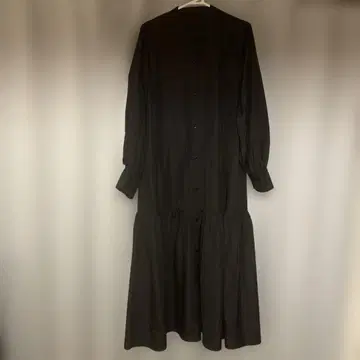 ROCCO 타프타 티어드 원피스 블랙 야마모토 아키코 ROCCO 스타일