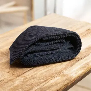 [ 새상품급 ] 일본제 니트 타이 네이비 ( 실파로 소재 )