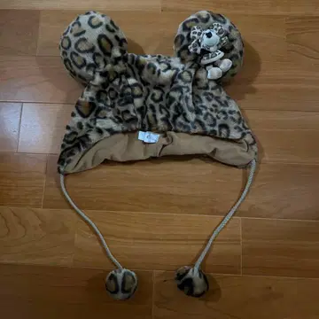 미니 마우스 레오파드 무늬 봉제 인형 포함 모자
