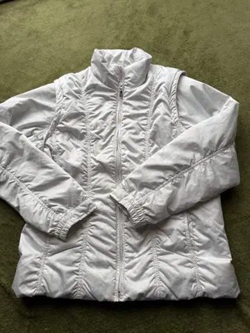 화이트 패딩 자켓