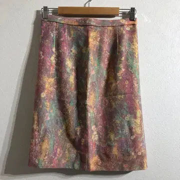 [새상품급] 스커트 플라워 프린트 핑크 이벤트홀 정장 스타일리시