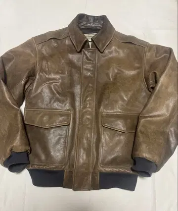 90s 엘엘빈 A2 플라이트 가죽 자켓