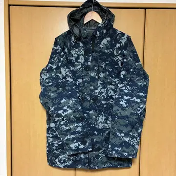 [ USNAVY 실물 ] 고어텍스 동등 블루 디지털 카모 밀리터리 자켓