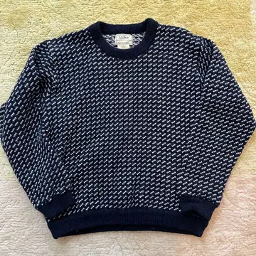 80s L.L.Bean MADE IN NORWAY 니트 바즈 아이