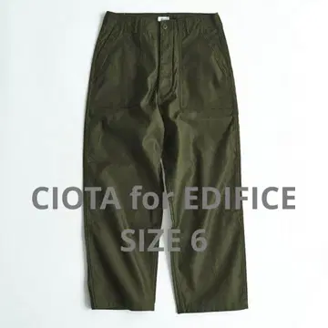 CIOTA for EDIFICE 수빈 코튼 몰스킨 베이커 팬츠