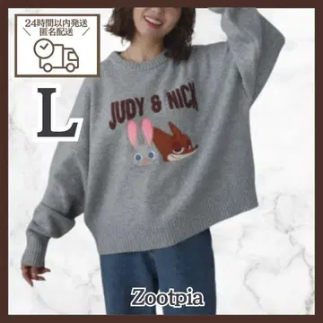 [ 미사용 새상품 ] 주토피아 니트 풀오버 L 사이즈 그레이