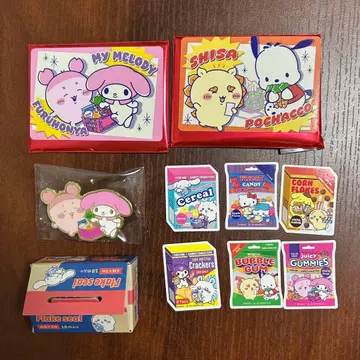 치이카와 x 산리오 플레이크 씰 핀즈 포인트 카드 묶음 판매