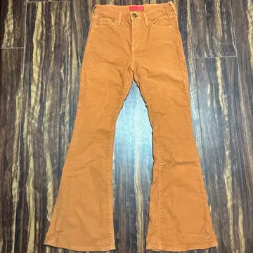 BEAMS RED CARD 부츠컷 데님 오렌지