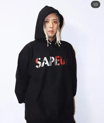 SAPEur 도쿄 리벤저스 콜라보 후디 후드티 XL