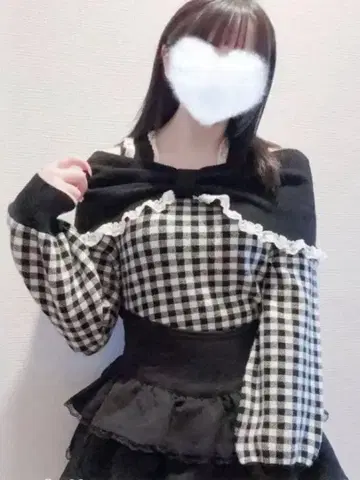 사키마루짱 majoretty 풀오버 니트 블랙 지뢰 양산형