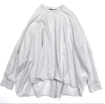 23년 출시 모델 미즈이로 인드 백 개더 와이드 셔츠 밴드 카라