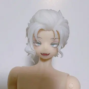 시칠리아의 추억 인형용 왼쪽이 긴 화이트 헤어 부품 5