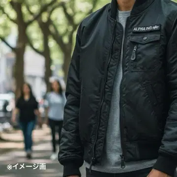 ALPHA INDUSTRIES 알파 MA-1 플라이트 자켓 블랙