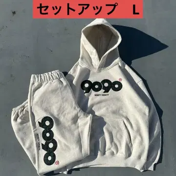 9090 OG 로고 오리지널 후드 셋업 L