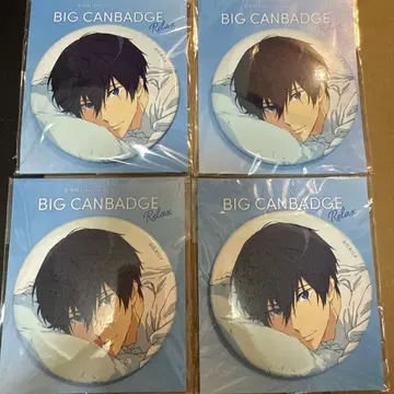 Free! 나나세 하루카 빅 캔 배지 미사용 새상품 4개 세트