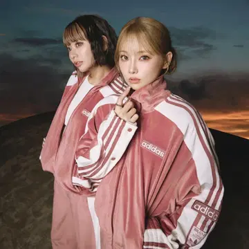 adidas 핑크 벨로아 저지 w adibreak velour tt