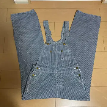 Lee 리 스트라이프 히코리 오버롤 작업복