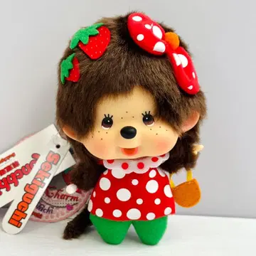 새상품 몽치치 얼굴 큰 딸기