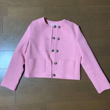 bluelea 더블 버튼 트위드 재킷