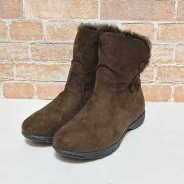 [ 새상품급 ] beauth 비유스 퍼 달린 숏부츠 (M)브라운 계열